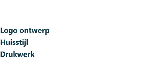 &nbsp;Logo ontwerp Huisstijl Drukwerk
