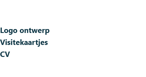 &nbsp;Logo ontwerp Visitekaartjes CV