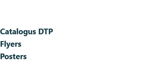 &nbsp;Catalogus DTP Flyers Posters
